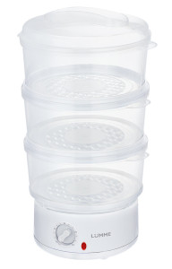 9058607 Пароварка Lumme LU-FS1407A белый