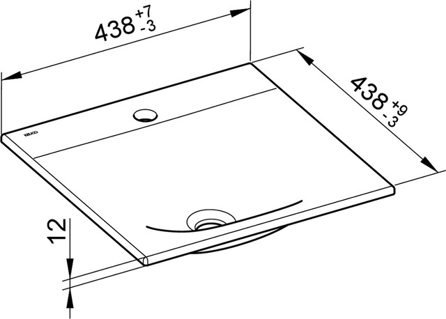 31198310401 Керамический умывальник KEUCO Edition 11 - Вид №3