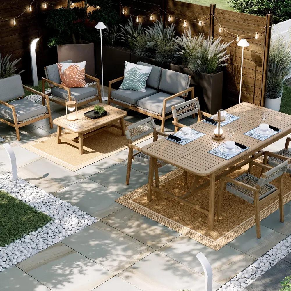 Кресло садовое Naterial Oasis 57x61x81 см акация цвет дерево 2 шт STLM-2014332 - Вид №10