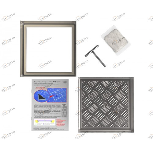 Напольный люк под плитку, съемный 600Х600 ВОЗРОЖДЕНИЕ sun-id-1025133