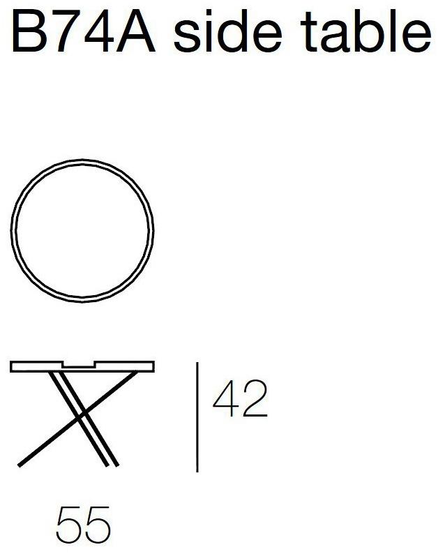 Paola Lenti Круглый журнальный столик с подносом  B74a  - Вид №4