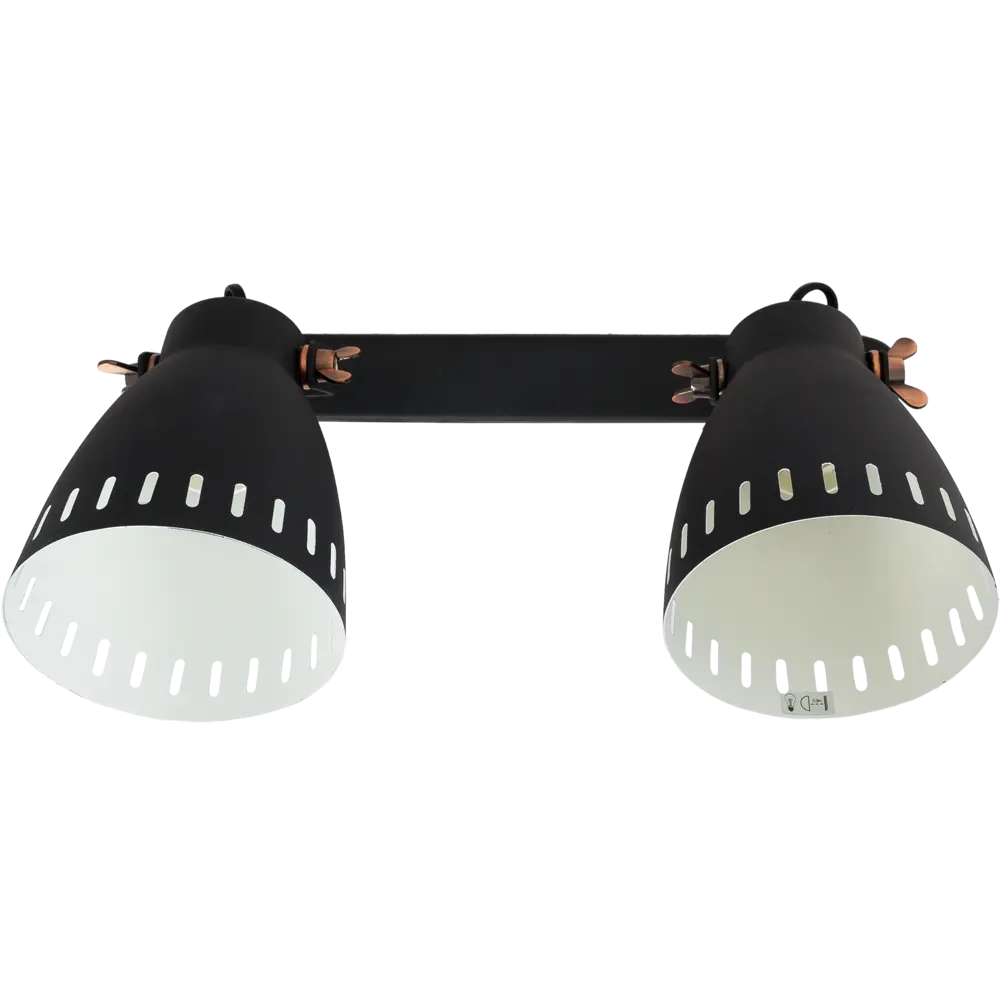 Бра New York WL-428-2 1xЕ27x40 Вт, металл, цвет чёрный CAMELION STLM-2106001 - Вид №1