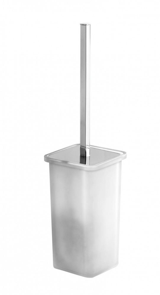 5733(13) Gedy G-Glamour, напольный стеклянный ёрш, цвет хром