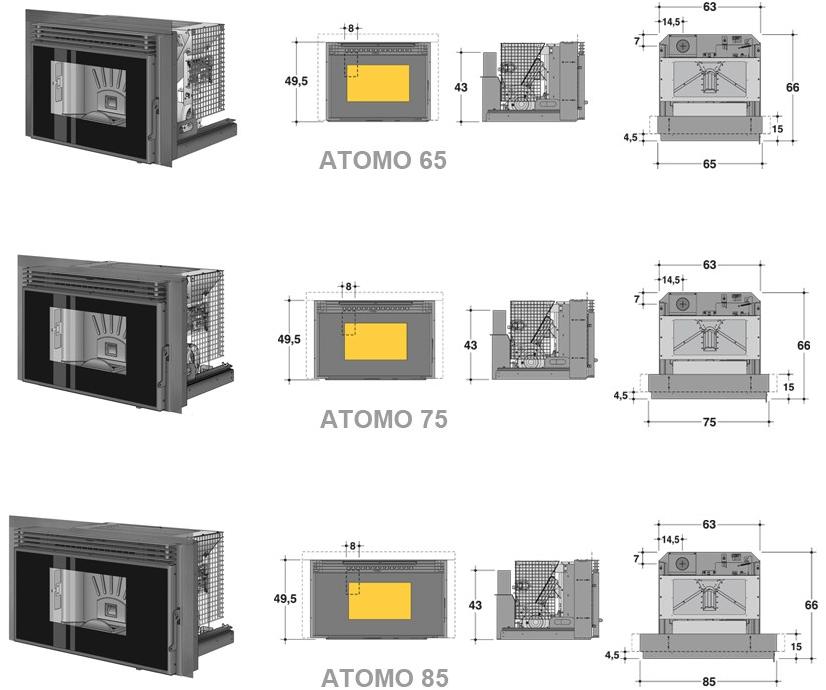 CAMINETTI MONTEGRAPPA Каминная топка из металлических пеллет sun-id-1398078 - Вид №1