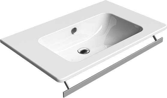 8822111 Подвесная раковина настенная овальная GSI ceramica City белая - Вид №1