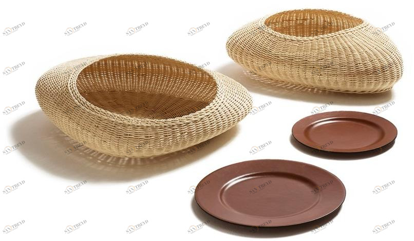 Bottega Intreccio Контейнер из лозы  A002 - a003 