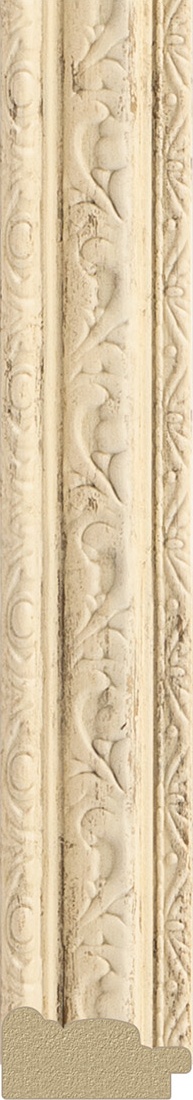 BY 3686 Зеркало в багетной раме - слоновая кость 51 mm EVOFORM Octagon - Вид №2