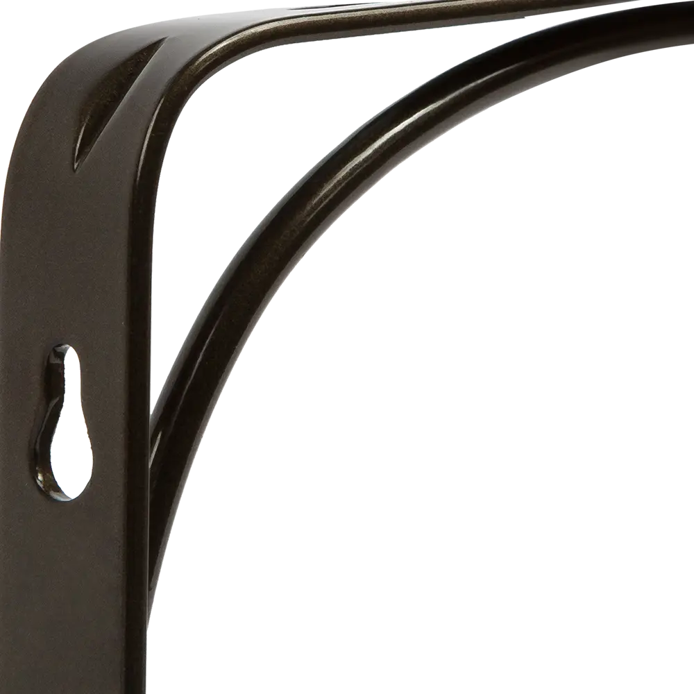 Кронштейн Сван 15х15 см нагрузка до 20 кг цвет шампань LARVIJ STLM-2138207 - Вид №1