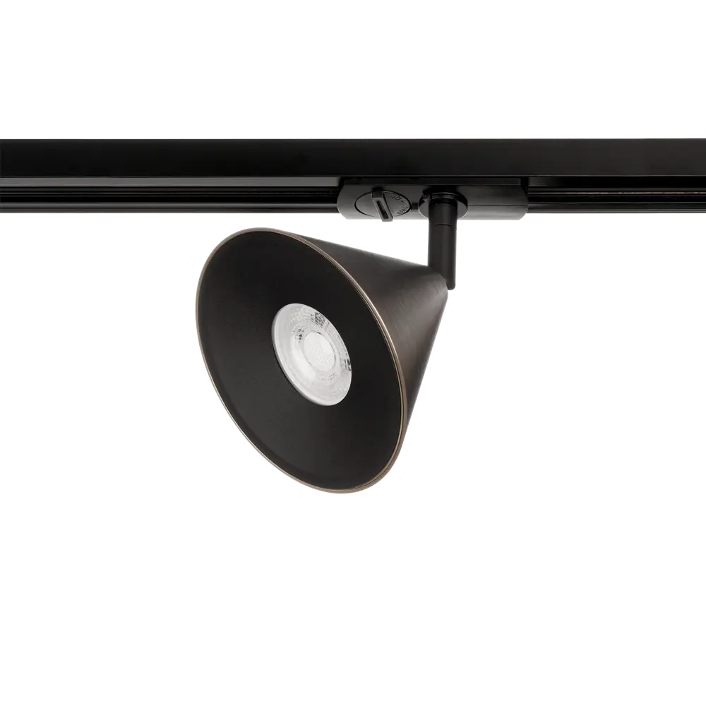 Трековый спот Wolta WTL-GU10 с хромированным корпусом для акцентного освещения 89436511 STLM-1585192