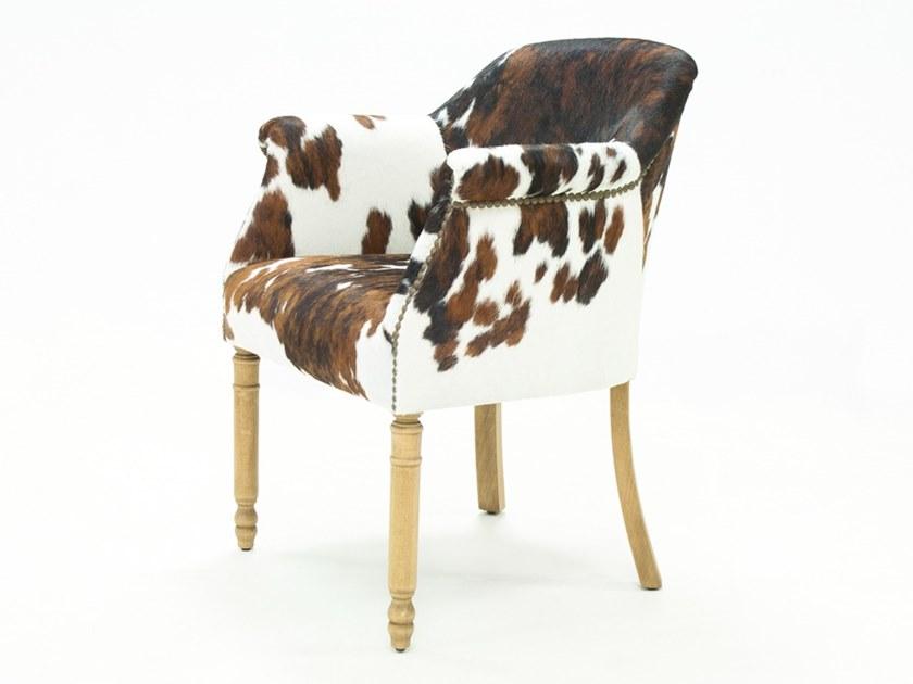 CREARTE COLLECTIONS Стул из коровьей кожи с подлокотниками Paris crearte 71 - Вид №1