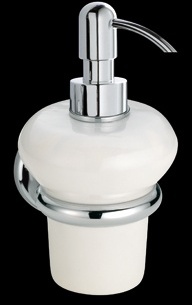 SH128 Дозатор для жидкого мыла, настенный, керамический 0,3 л bagno&associati SHIRE