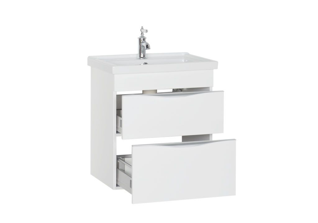 Тумба под раковину Aquanet Эвора 60 белый sun-id-275460 - Вид №2