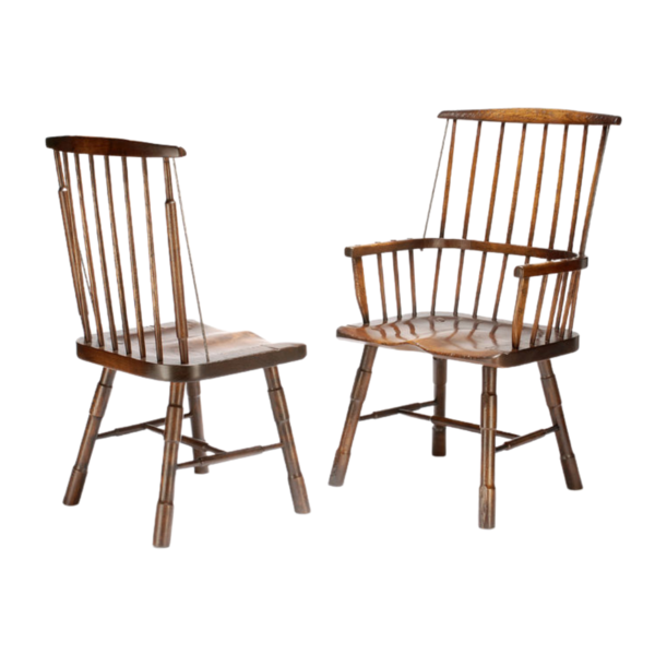 G127 Первобытный Виндзорский стул ijlbrown 