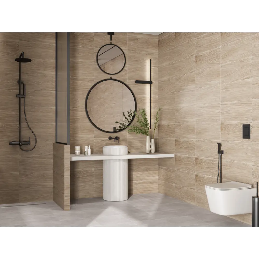 Плитка настенная Gracia Ceramica Java A0552D19601, 25x60 см 1.2 м² матовая цвет бежевый 89340864 STLM-2002539 - Вид №6