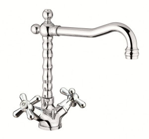 01OO0625 Santan Arezzo, двухвентильный смеситель для раковины с донным клапаном, цвет золото