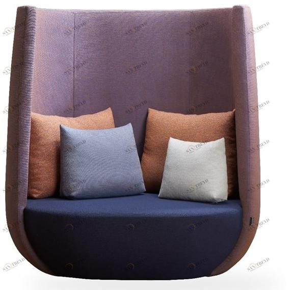 ROSSIN Диван из ткани с высокой спинкой Nido sun-id-1451883