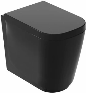 5409NE Приставной унитаз напольный Черный Galassia MEG11 Италия
