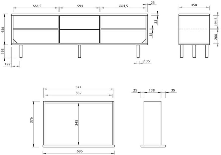 TemaHome Комод с ящиками Dann sun-id-1378935 - Вид №16