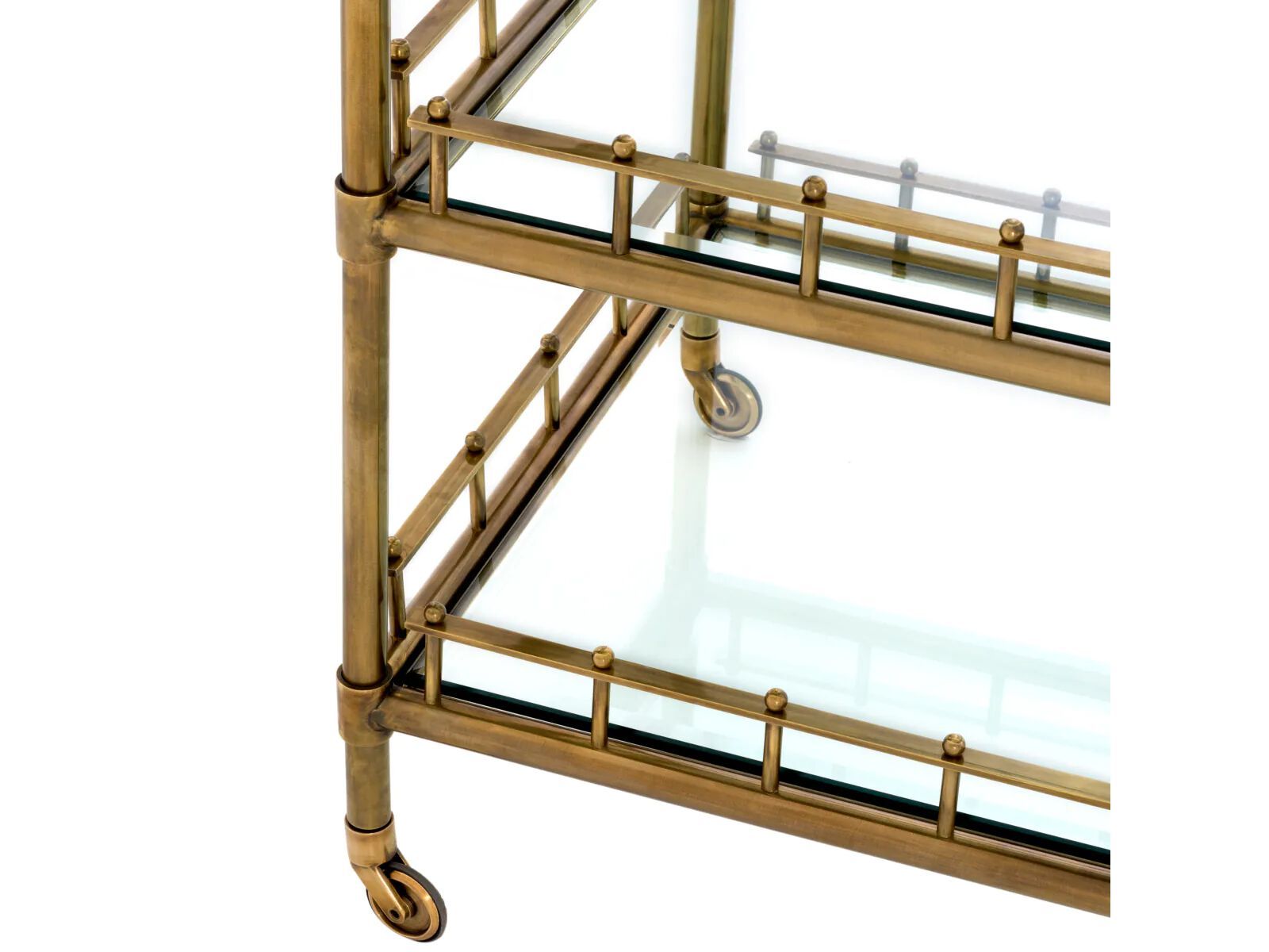 Металлическая и стеклянная барная тележка Eichholtz SCARLETT ARCH-00036420 - Вид №2