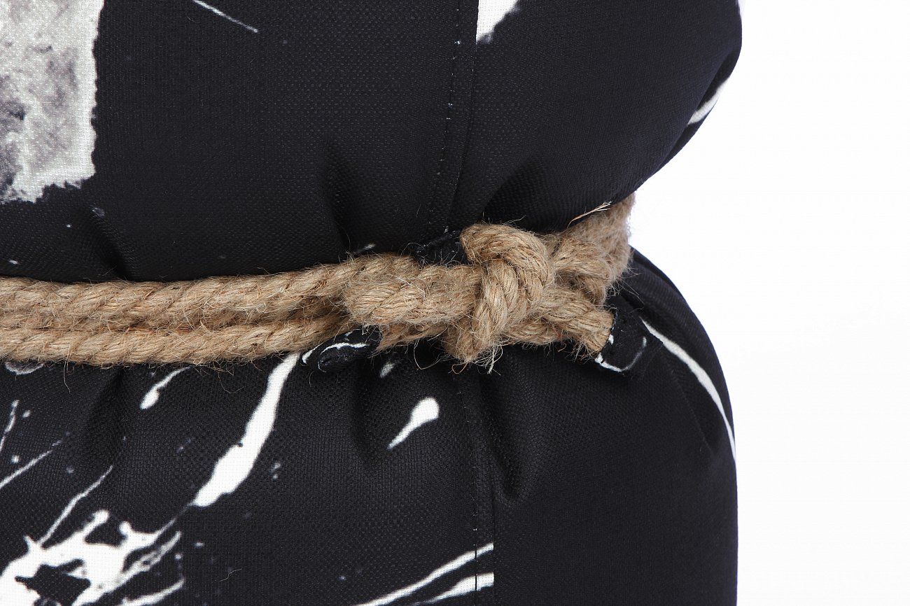 Пуф Tam-Tam черно-белый LAZY LIFE PARIS ДИЗАЙНЕРСКИЕ 051175 Белый;черный  - Вид №4