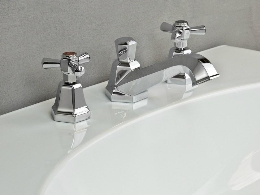 RUBINETTERIE STELLA Смеситель для раковины на 3 отверстия Eccelsa 3224p - Вид №1