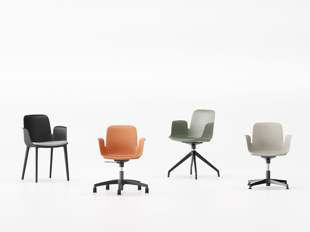 Пластиковый стул с подлокотниками FREZZA Fior di Lotus Plastic ARCH-00016870