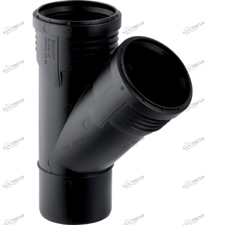 GEBERIT 390.636.14.1 Тройник Geberit Silent-PP 45° 
