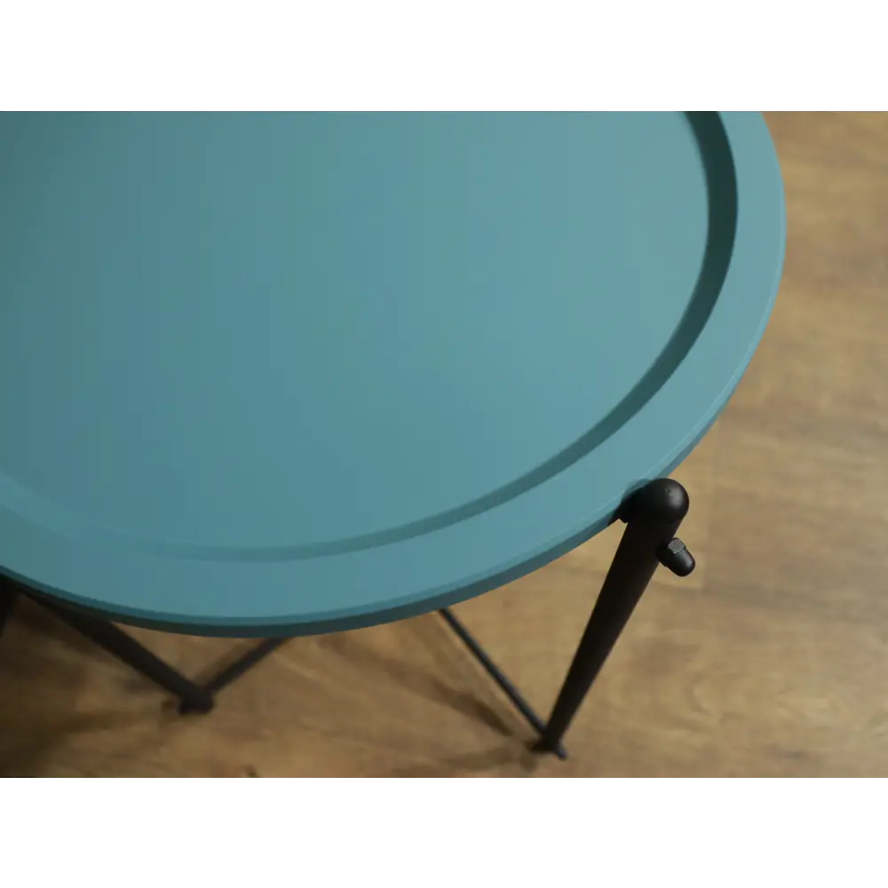 Журнальный столик круглый 47.8x51.6 см сине-зеленый 86488981 STLM-2063857 Santreyd  - Вид №4