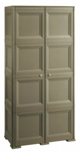 Шкаф бельевой двухстворчатый пластиковый серый 164 см Omnimodus TONTARELLI ДЛЯ ЖИЗНИ 012100 Серый