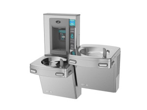 Бесконтактный диспенсер для воды с питьевым фонтаном