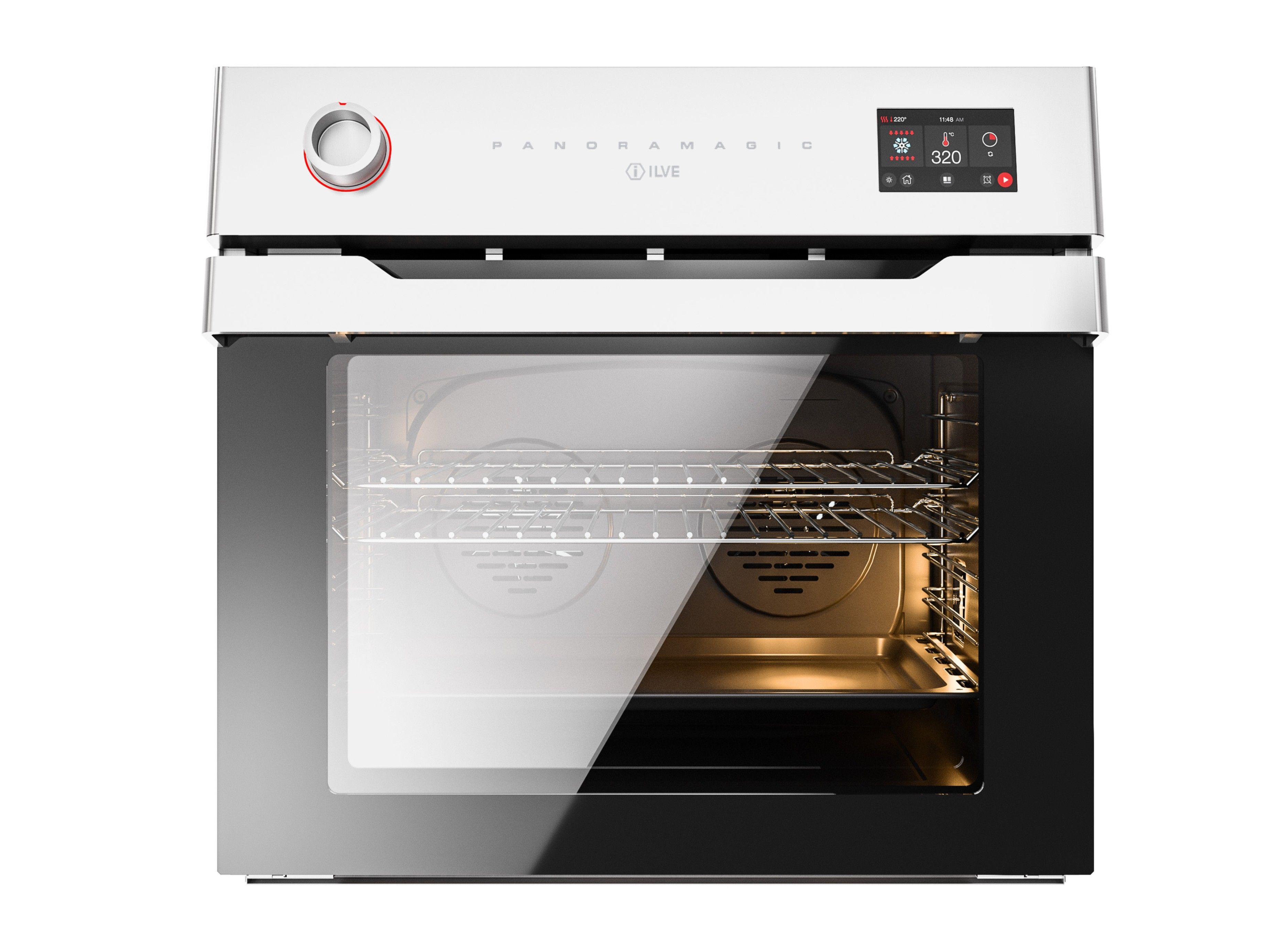 Многофункциональная встраиваемая печь из нержавеющей стали Ilve Panoramagic ARCH-00123093