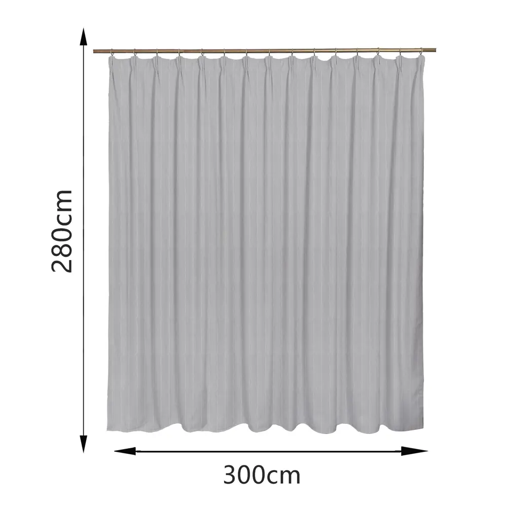 Тюль на ленте Inspire Louis 250x280 см цвет серо-белый STLM-2189081 - Вид №2