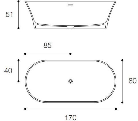 FALPER Отдельностоящая ванна из керамики ceramilux® Handmade sun-id-1452953 - Вид №3