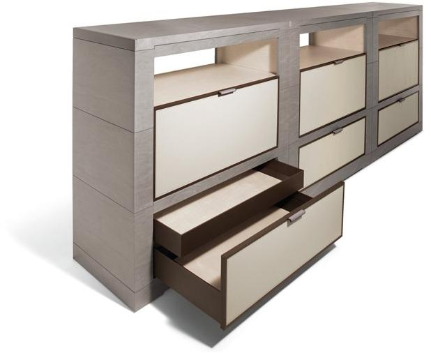 Giorgetti Отдельностоящий модульный книжный шкаф из дерева Oli sun-id-1479889 - Вид №4