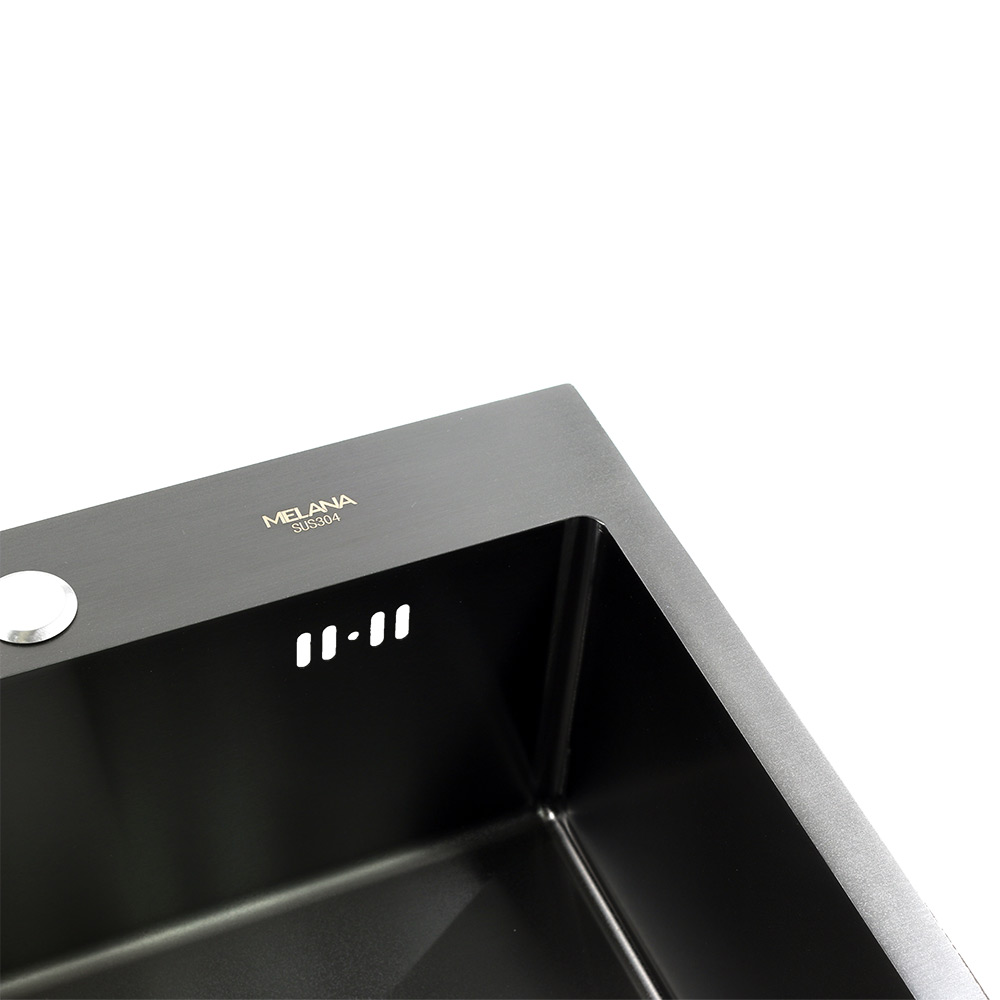 Мойка H5138BF MELANA ProfLine 3,0/200 ГРАФИТ врезная прямоугольная H5138BF  - Вид №5