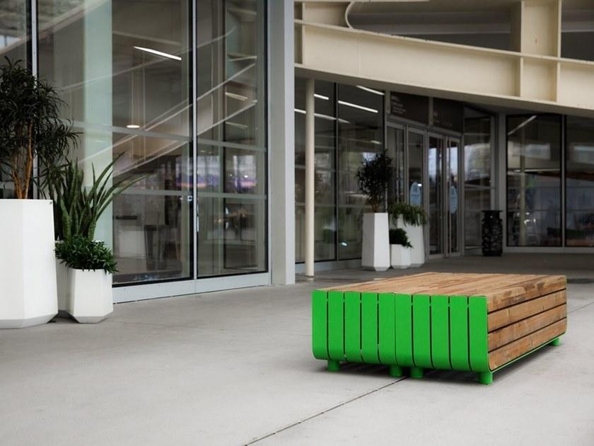 VESTRE Скамья из стали и дерева без спинки Stripes sun-id-1467434 - Вид №9