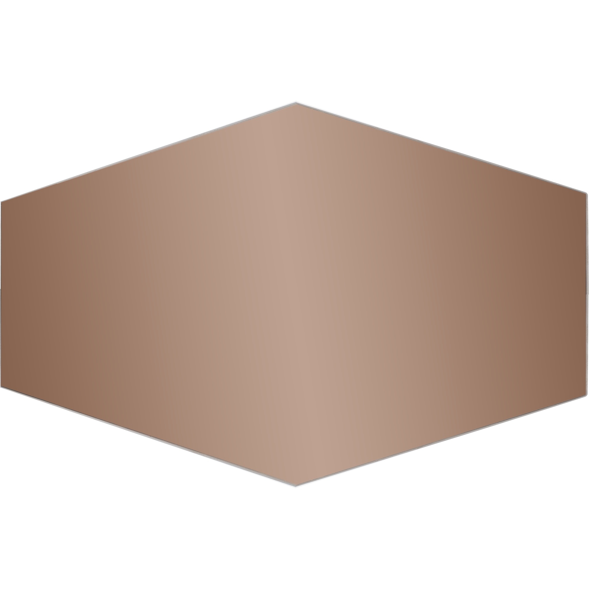 82155746 Плитка зеркальная Mirox 3G шестигранная 30x20 см цвет бронза, 6 шт Santreyd 