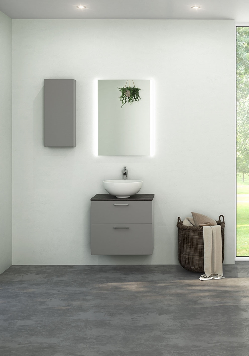 320131 Настенный Шкаф Flex City / Studio Soft Grey Noro  Серый  - Вид №1