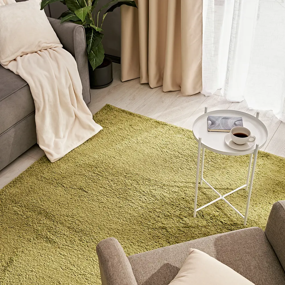 Ковер KREAFORTA Shaggy Bosfor 60x110 см зеленый абстрактный 89394316 STLM-1563978 - Вид №5