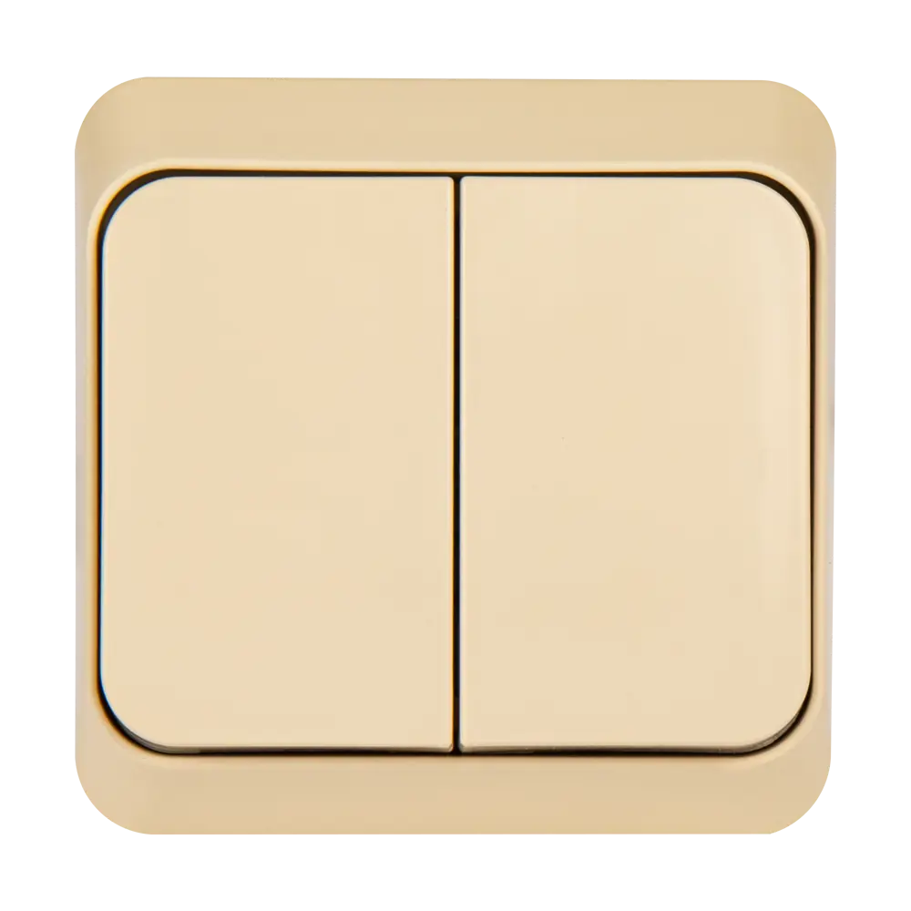 Выключатель двуклавишный SYSTEME ELECTRIC Этюд для управления освещением 11401643 STLM-1507765