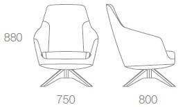 Albaplus Кресло-топчан из ясеня с высокой спинкой Folha 2018/084/ita - Вид №4