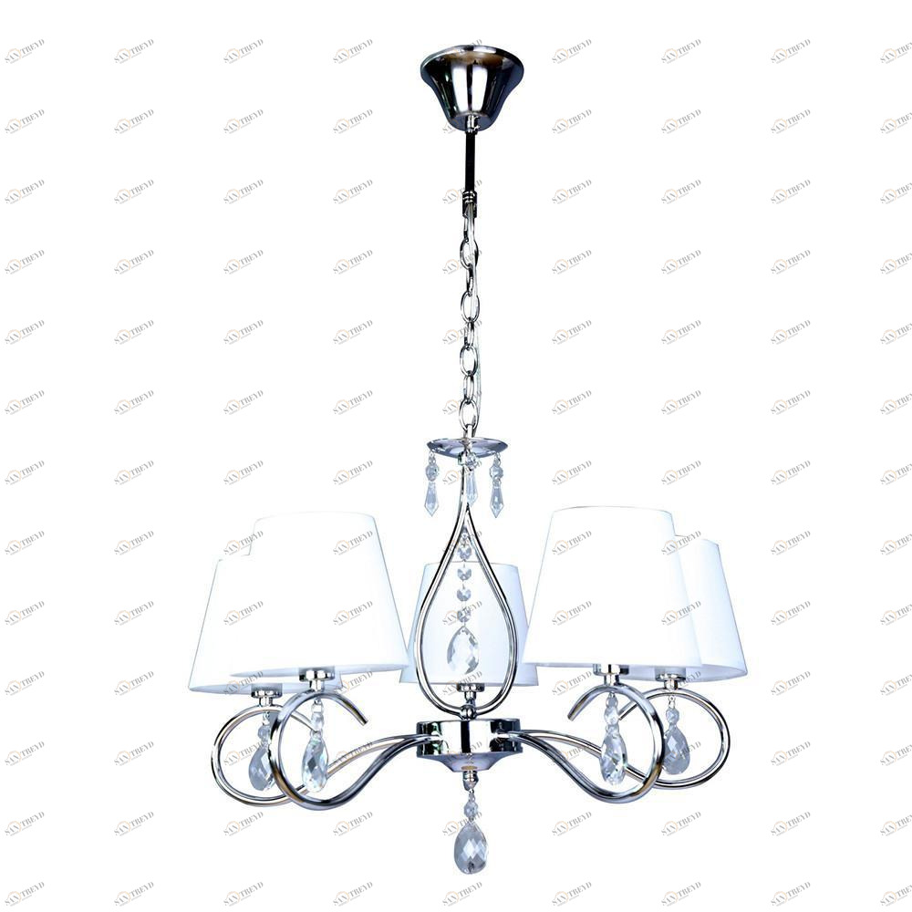 Подвесная люстра Omnilux Molinella OML-56203-05 OMNILUX MOLINELLA 337093 Белый;хром 