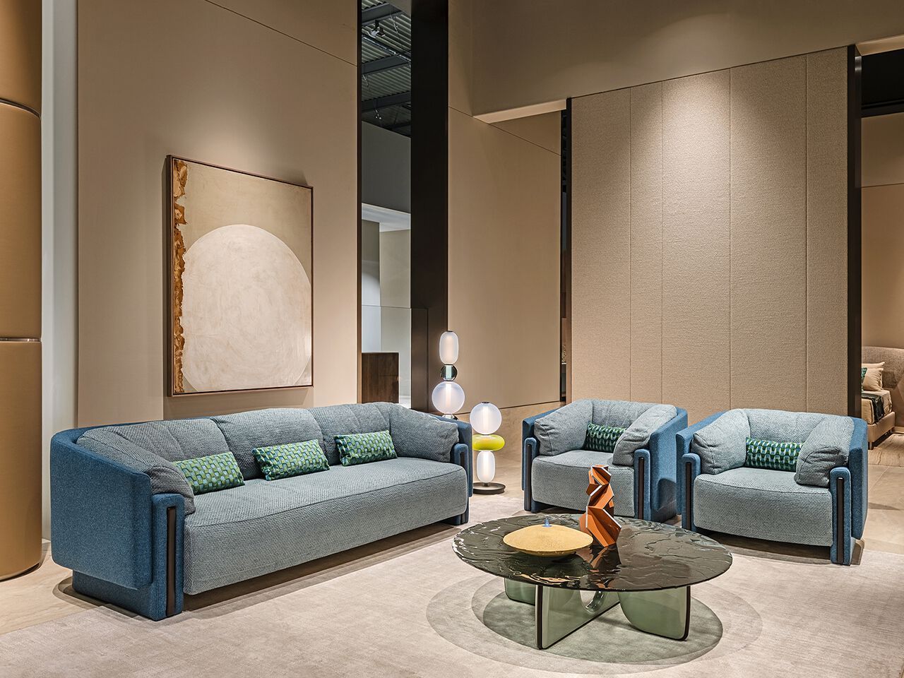 Кожаный или тканевый диван с деталями из орехового дерева Turri Веста ARCH-00087890 - Вид №5