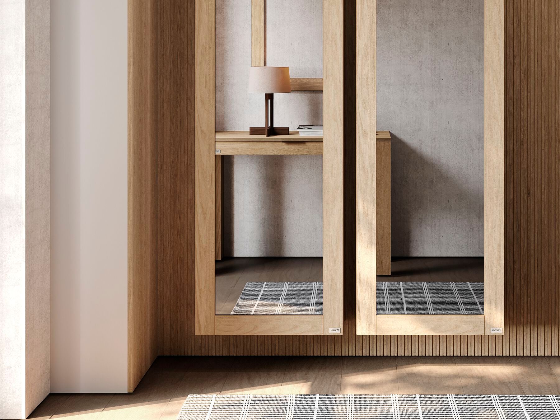 Подвесной шкаф для обуви из дуба Mobili Fiver Rachele ARCH-00060265 - Вид №4