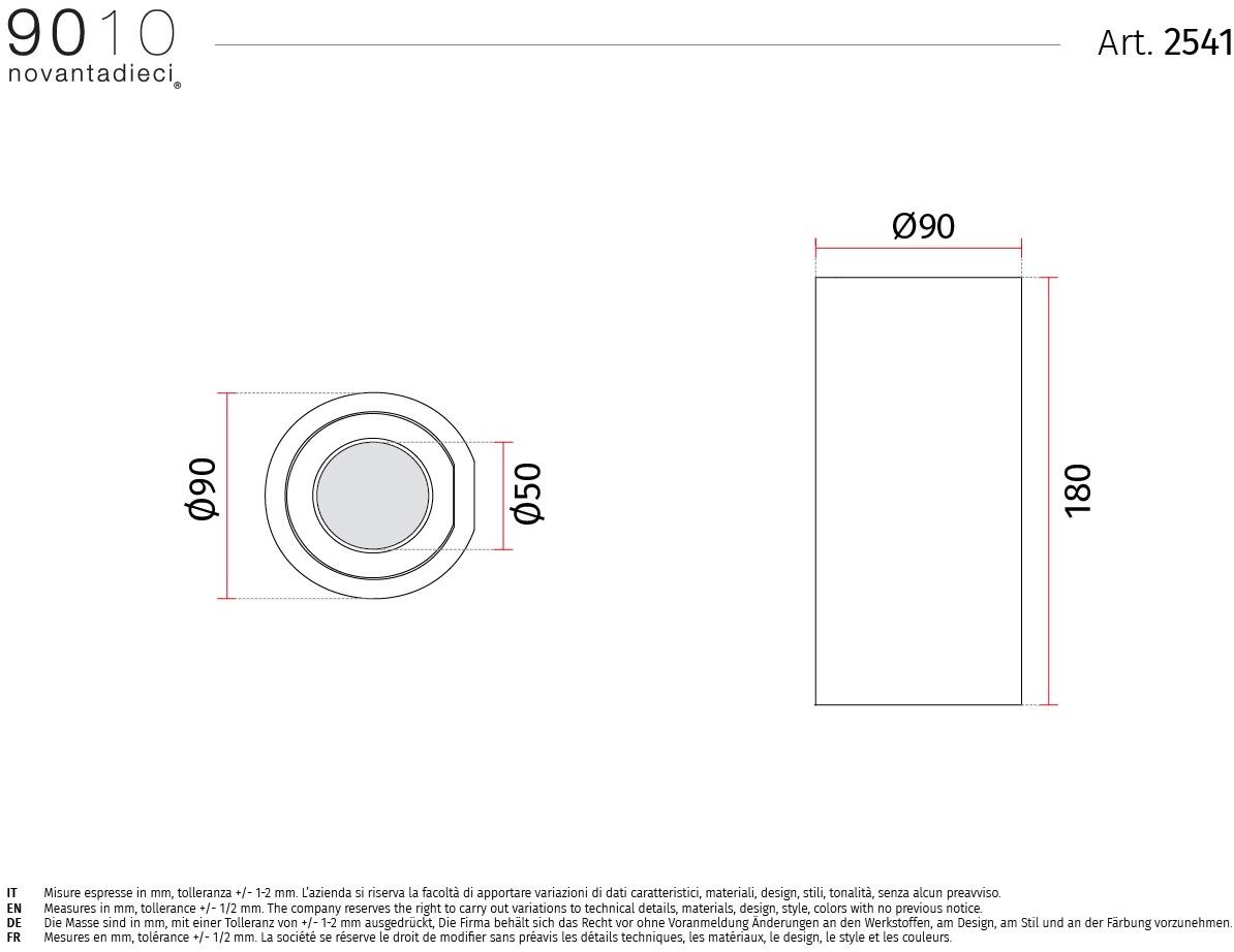 9010 novantadieci Настенный светильник из cristaly®  2541  - Вид №2