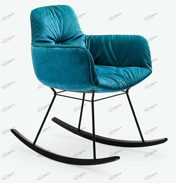 Freifrau Кресло-качалка с тканевой обивкой Leya sun-id-1454426