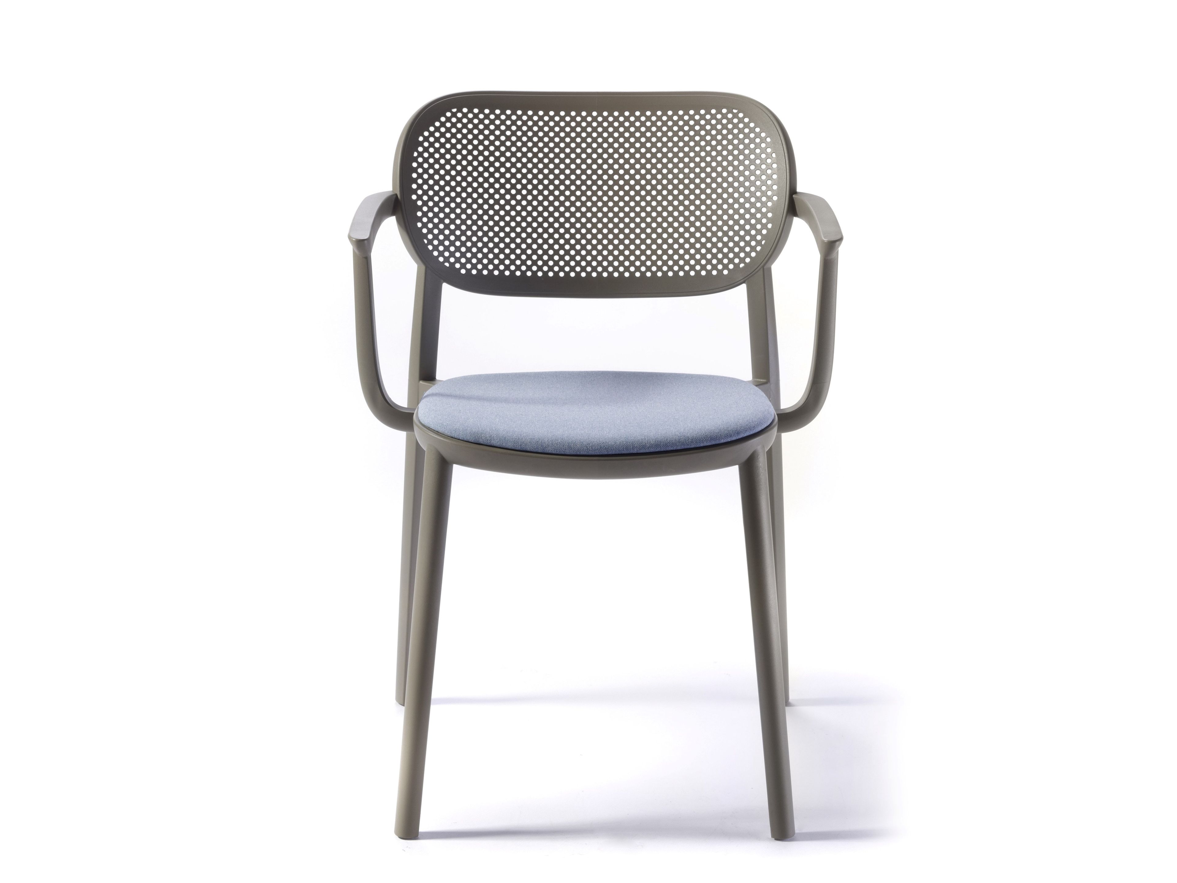 Штабелируемый стул из инженерного пластика с подлокотниками и встроенной подушкой GABER Nuta ARCH-00035169