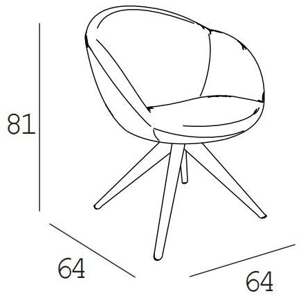 Dall'Agnese Кресло на жердочке из ткани с подлокотниками  0613001  - Вид №1