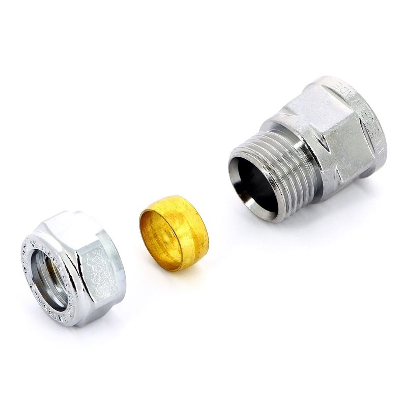 Муфта обжим-В хромированная TIEMME 22х1" 1130217 - Вид №4