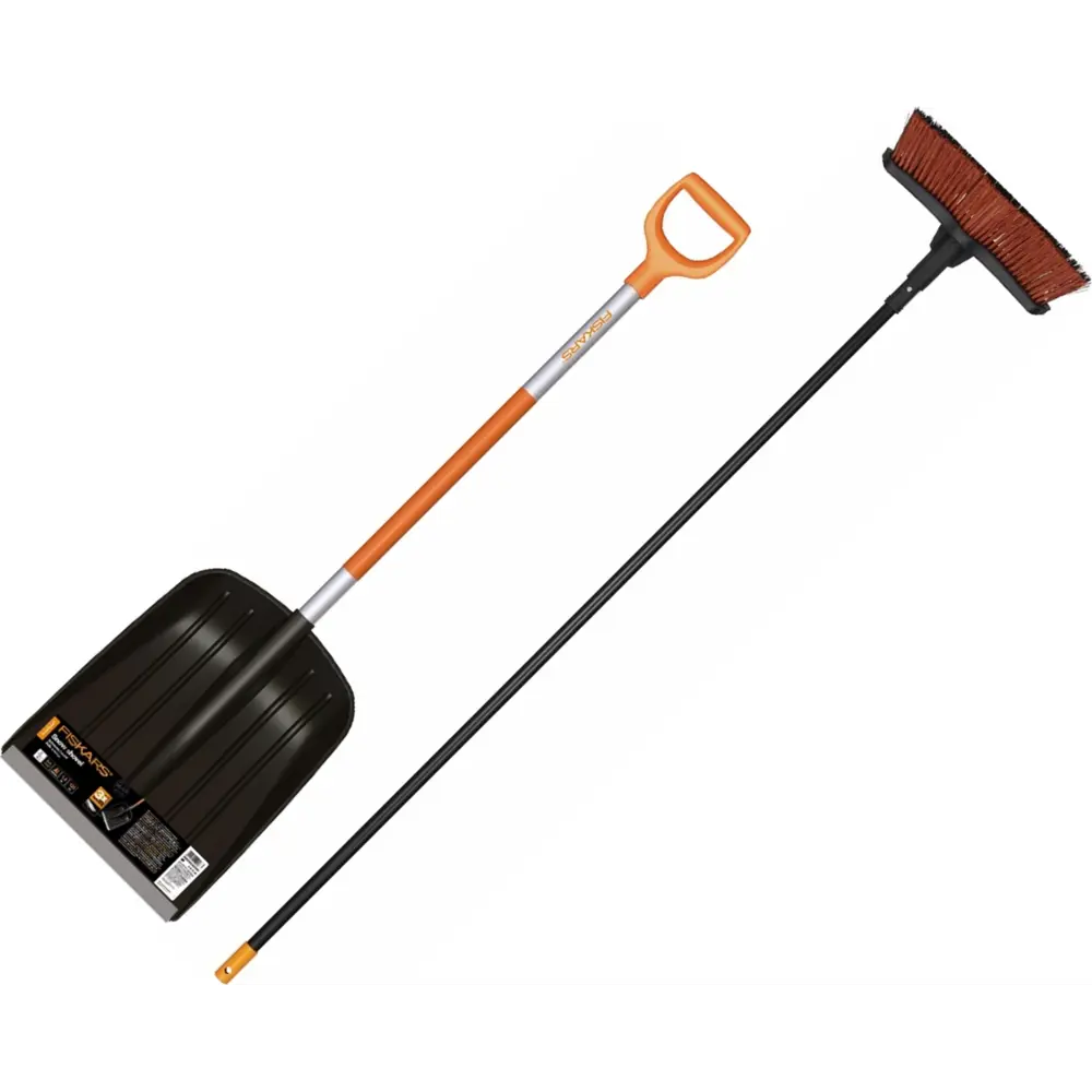 Набор лопата Snowxpert и метла Fiskars 133 см, алюминий STLM-2154391